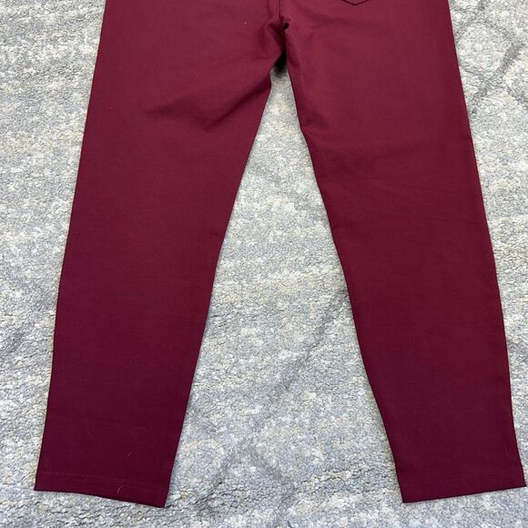 Liverpool Womens Jeans Madonna Legging Ponte Knit Stretch Burgundy 12 Petite - Picture 7 of 12